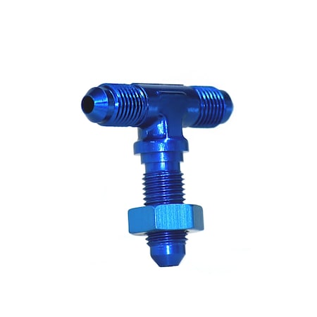 Speedfx ADAPTER FITTING, -4AN BLU BULKHEAD FLARE TEE 560434